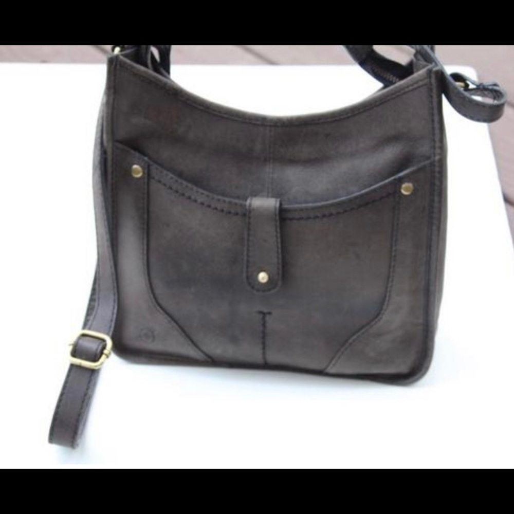 Born Vintage Gray Hampton crossbody bag
